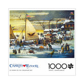 Buffalo 1000pc Puzzle - Charles Wysocki - Ice Riders On the Chesapeake Bay